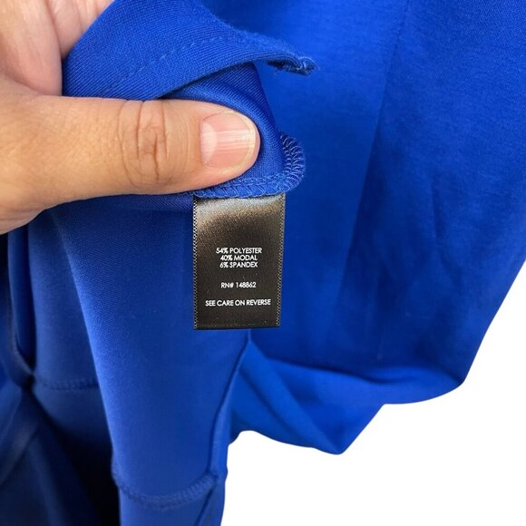 Torrid Midi Studio Cupro Bodycon Dress Blue Women’s Size 1X 14/16 NWT NEW - Picture 6 of 9